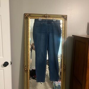 Medium Blue Women's Slim Straight Jeans